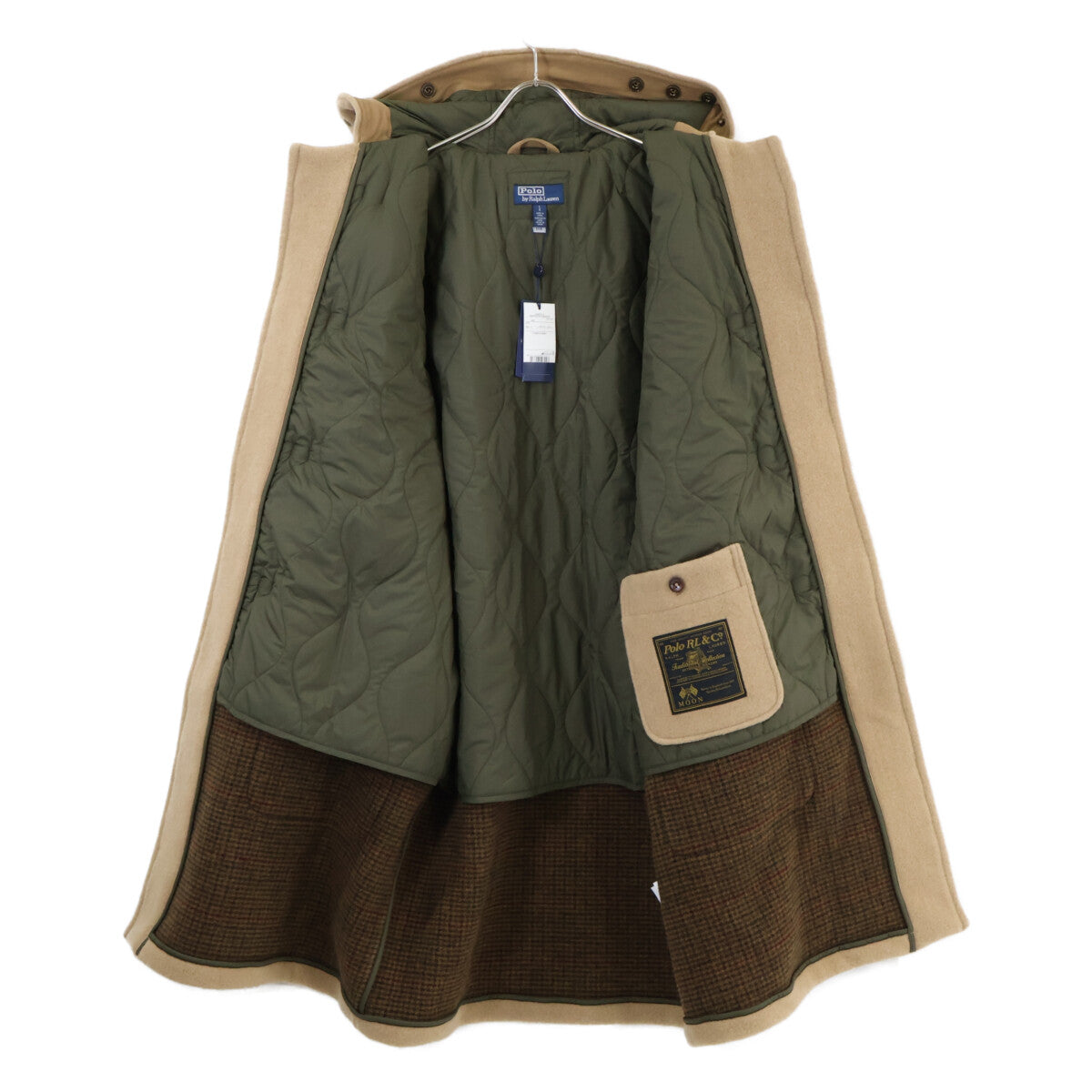 POLO RALPH LAUREN Double-Faced Wool Duffle Coat Beige Size L