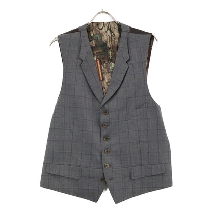 PaulSmith Gray Check 3-Piece Suit Size XL/100