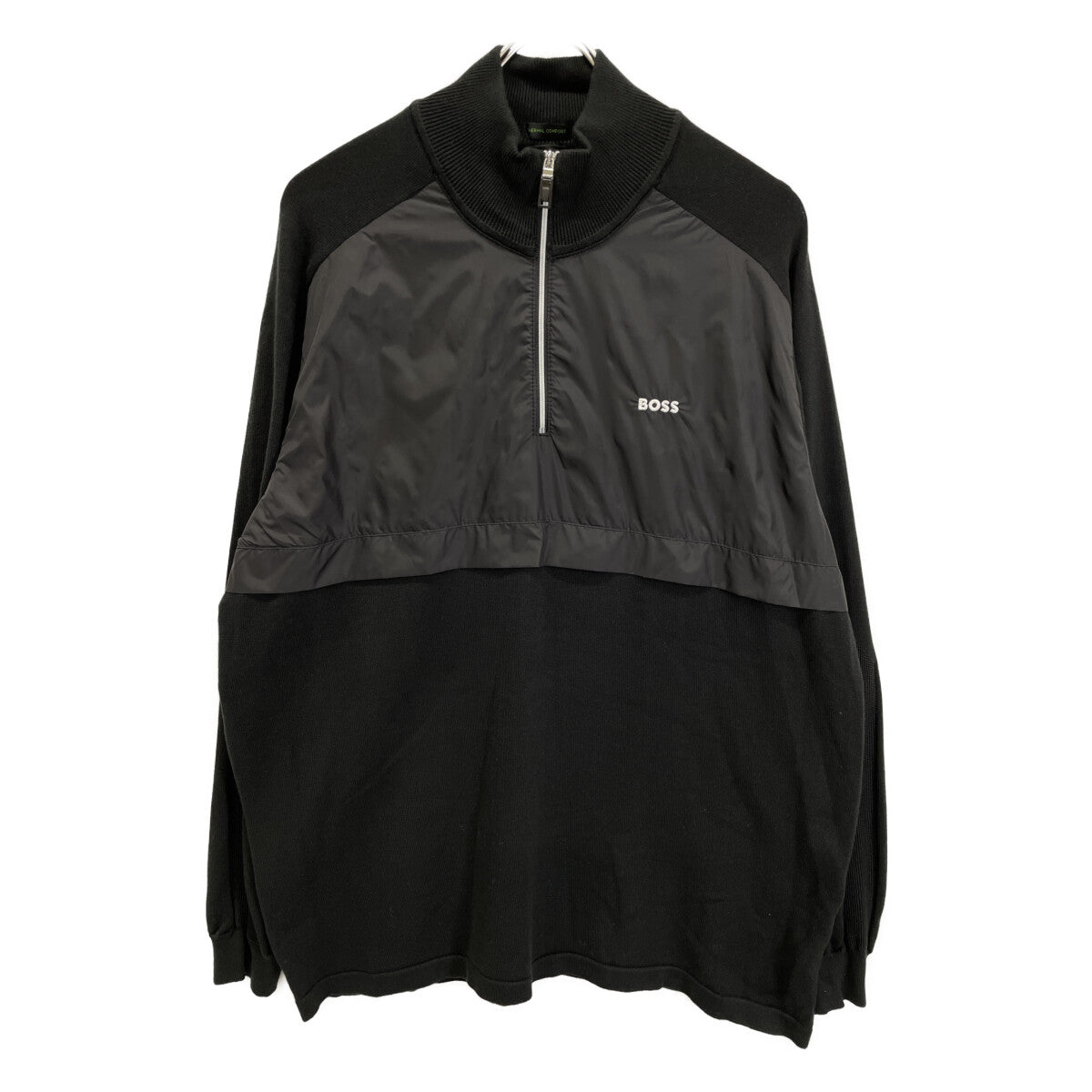 BOSS Black Hybrid Zip-Neck Sweater Size XL
