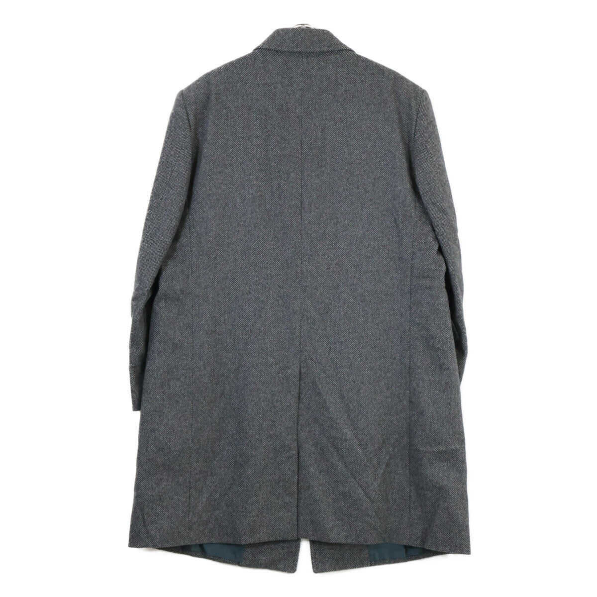 Zegna Gray Cashmere Wool Chesterfield Coat Size 54