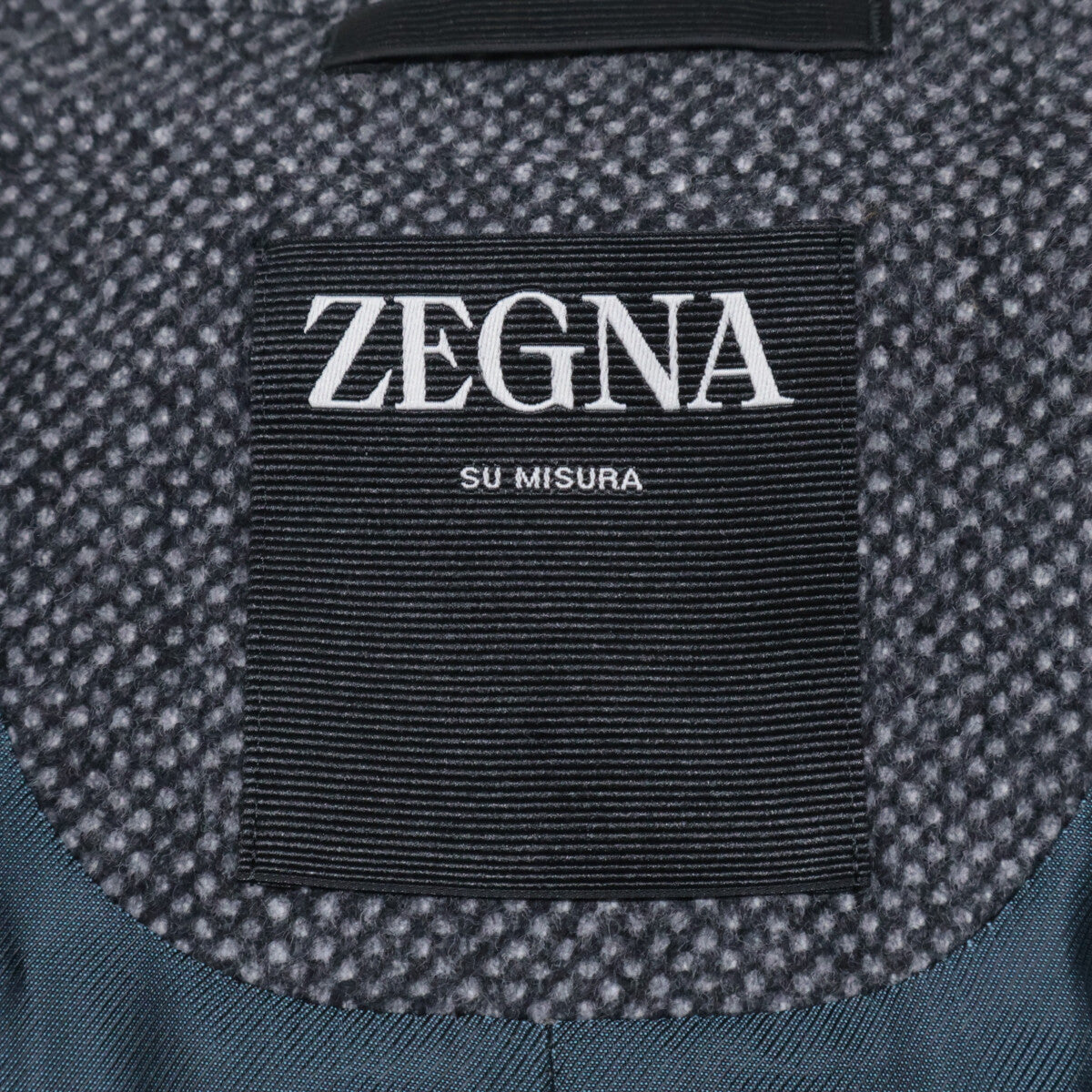 Zegna Gray Cashmere Wool Chesterfield Coat Size 54