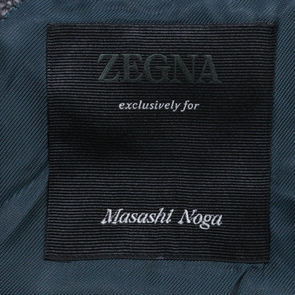 Zegna Gray Cashmere Wool Chesterfield Coat Size 54