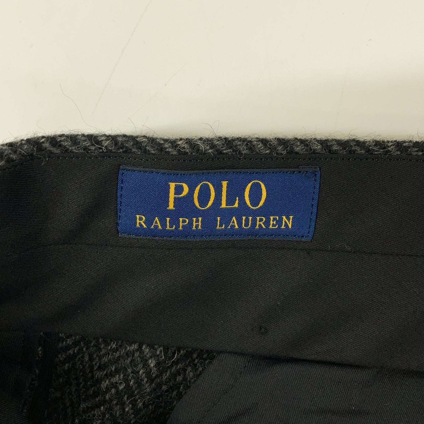 POLO RALPH LAUREN Dark Gray Wool Pants