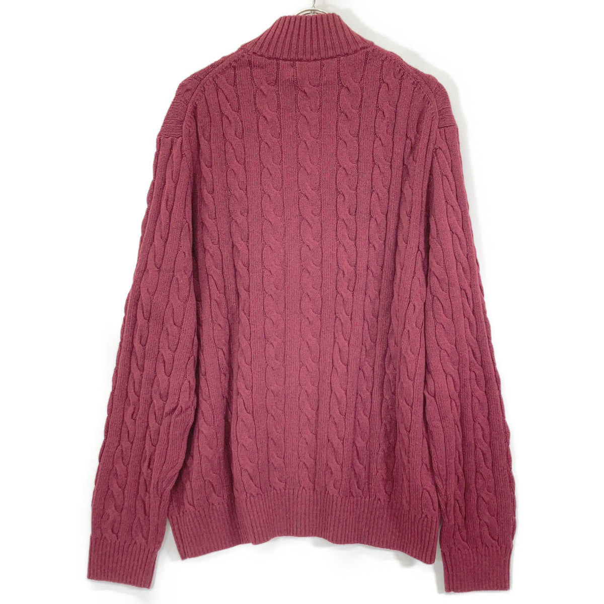POLO RALPH LAUREN Bordeaux Cotton Cable Sweater Size XXL