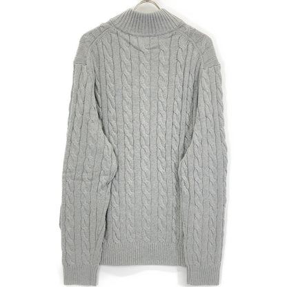 POLO RALPH LAUREN Gray Cotton Cable Sweater Size XXL