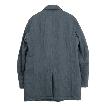 C.P.COMPANY Gray Padded Flannel Coat