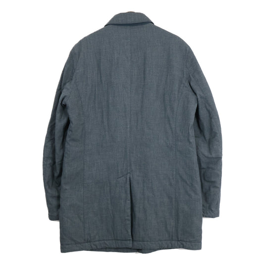 C.P.COMPANY Gray Padded Flannel Coat