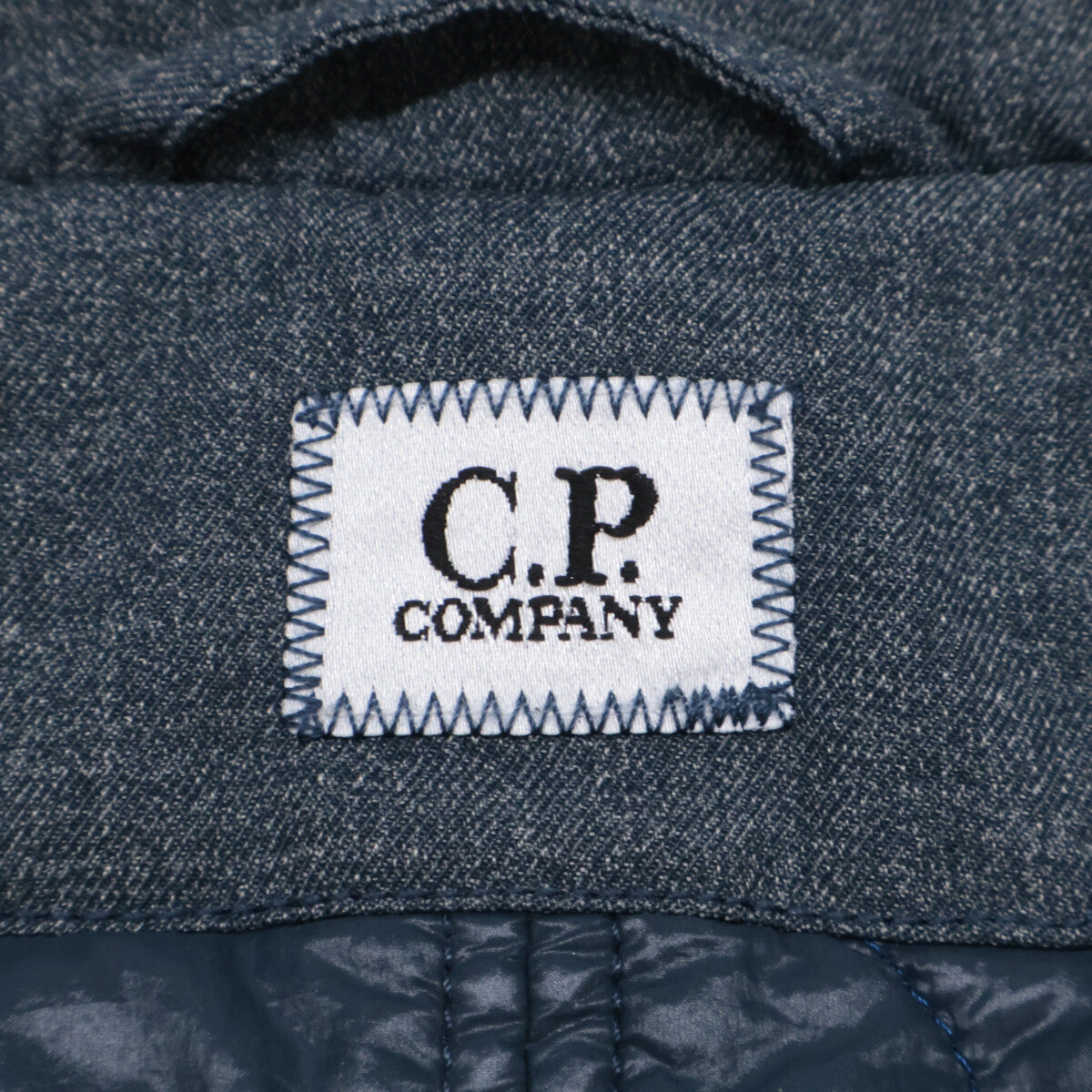 C.P.COMPANY Gray Padded Flannel Coat
