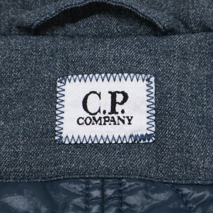 C.P.COMPANY Gray Padded Flannel Coat