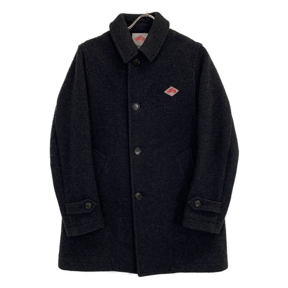DANTON Gray Wool Mossa Single Coat Size 38