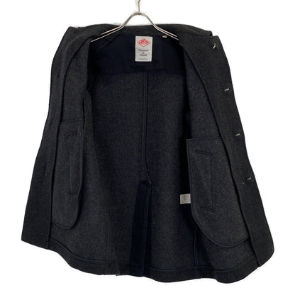 DANTON Gray Wool Mossa Single Coat Size 38