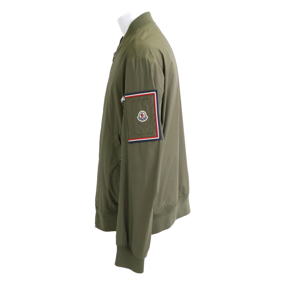 MONCLER BHARANI Bomber Jacket Khaki Green Size 4