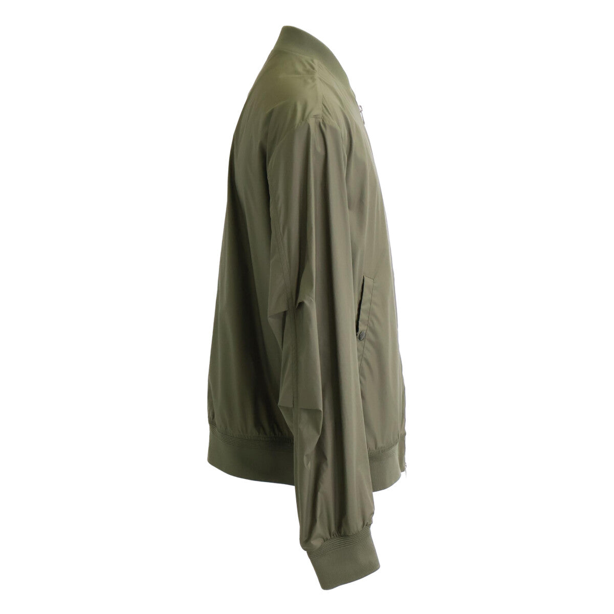 MONCLER BHARANI Bomber Jacket Khaki Green Size 4