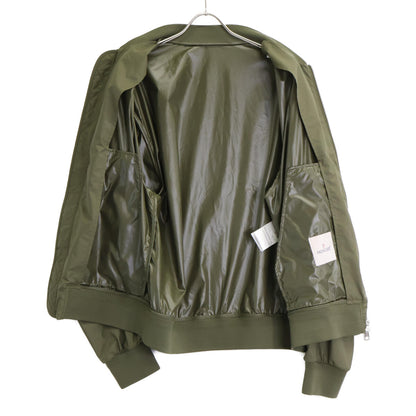 MONCLER BHARANI Bomber Jacket Khaki Green Size 4