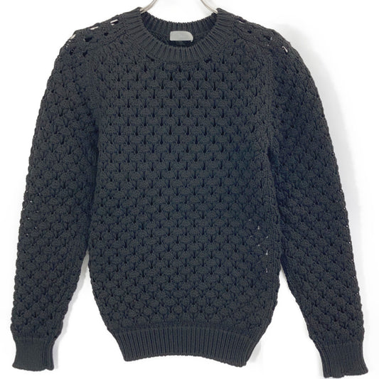 Dior HOMME Black Openwork Knit Sweater Size XS