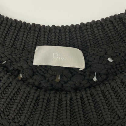Dior HOMME Black Openwork Knit Sweater Size XS