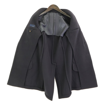 LARDINI JJ23177AQ Navy Wool Chester Coat Size 46