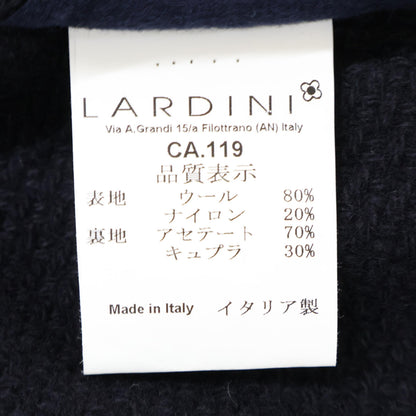 LARDINI JJ23177AQ Navy Wool Chester Coat Size 46