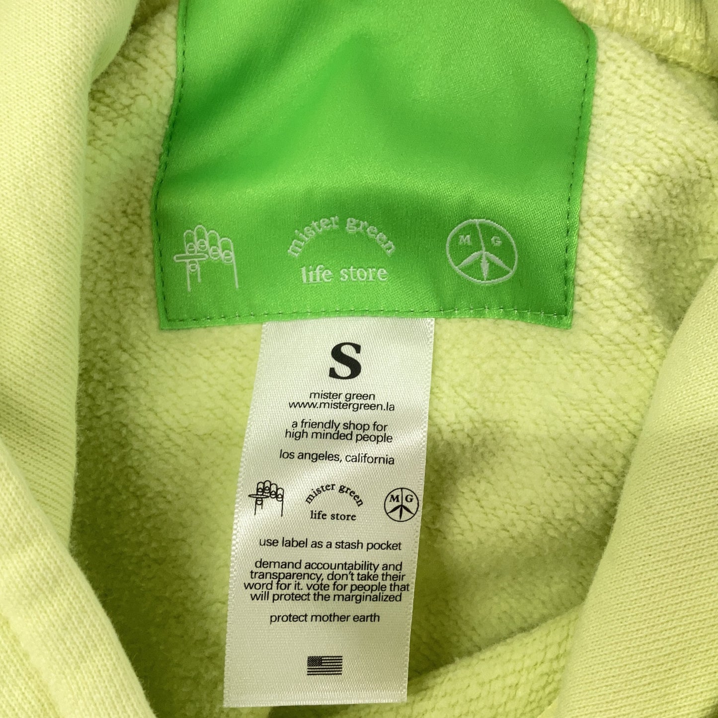 Mister Green Green Nuclear Dualism Surf V2 Hoodie Size S