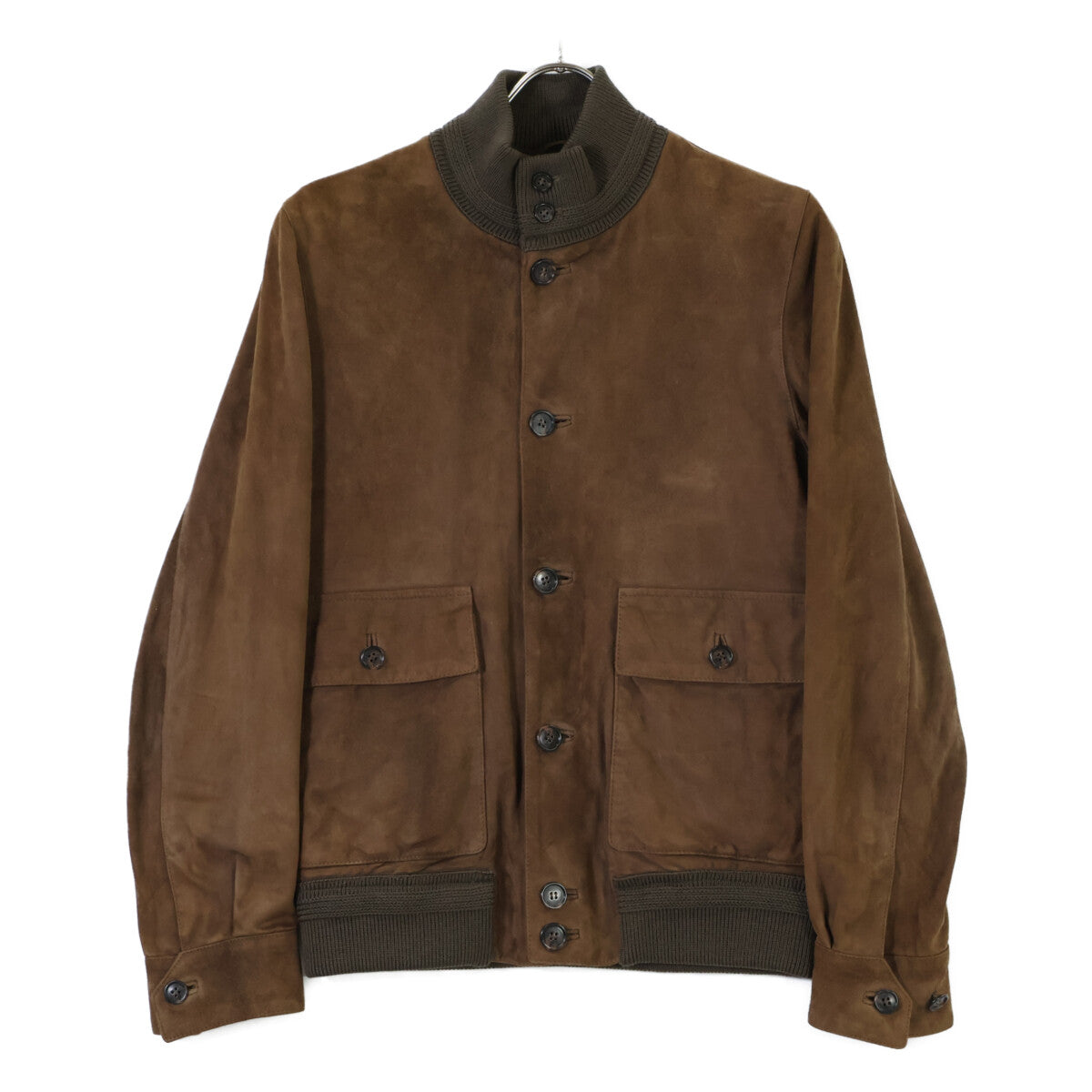 Cinquanta Brown Goat Suede Driving Jacket Size 44