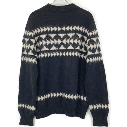MONCLER Patterned Mohair Blend Crewneck Sweater Size L