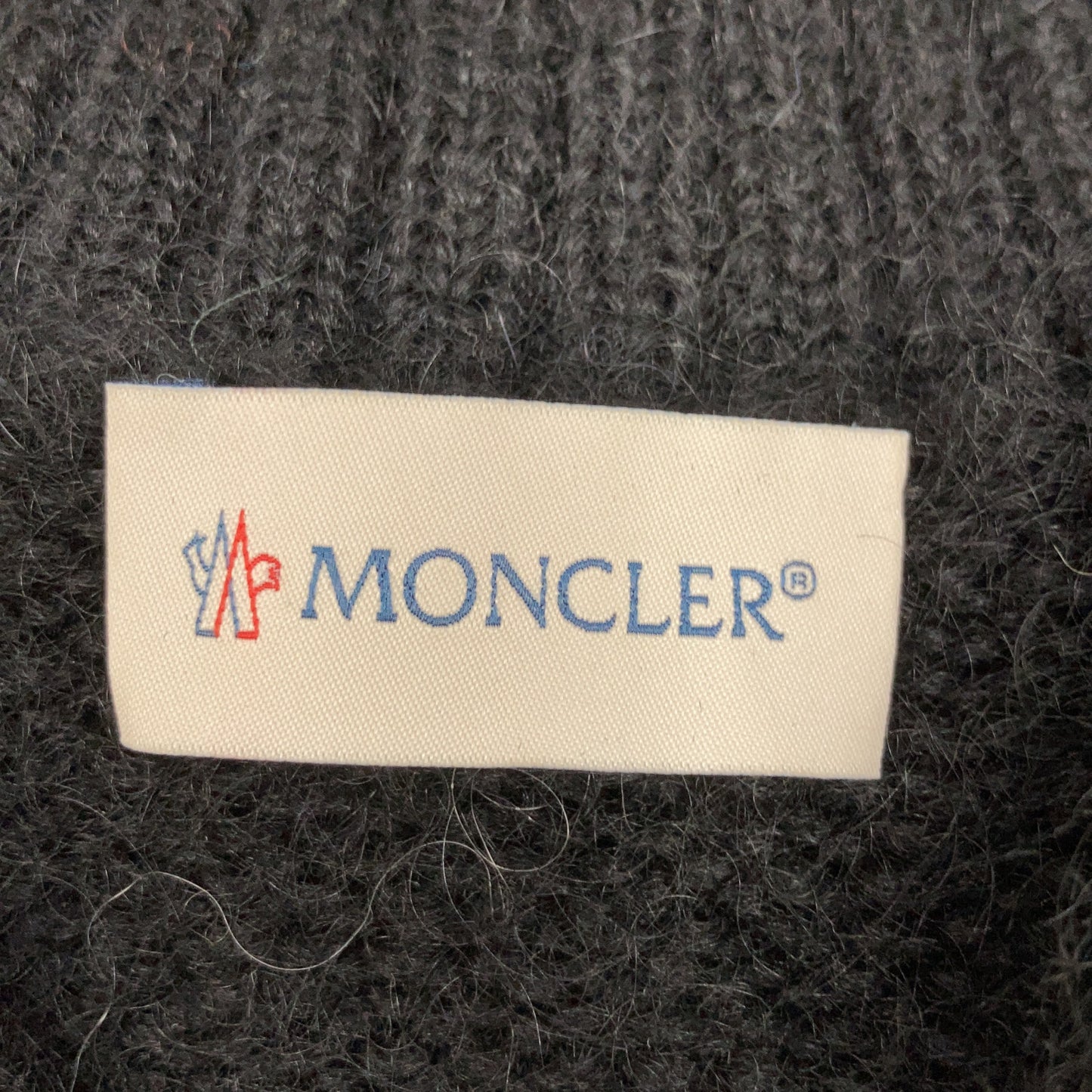 MONCLER Patterned Mohair Blend Crewneck Sweater Size L