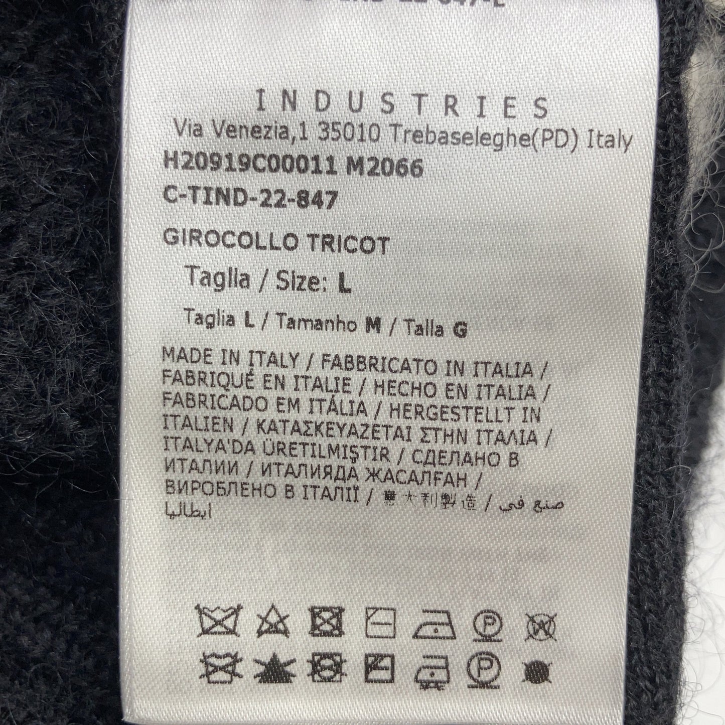MONCLER Patterned Mohair Blend Crewneck Sweater Size L