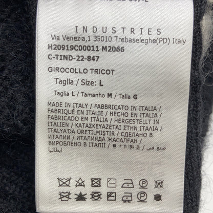 MONCLER Patterned Mohair Blend Crewneck Sweater Size L