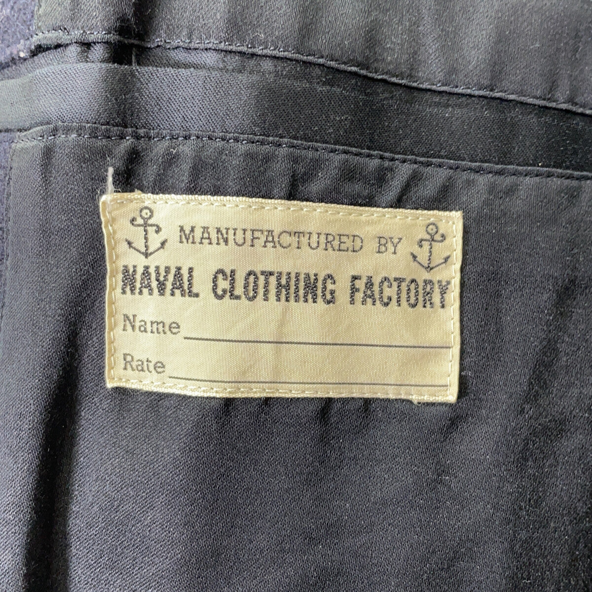 BUZZ RICKSON'S Naval Clothing Factory Peacoat Coat Size 36
