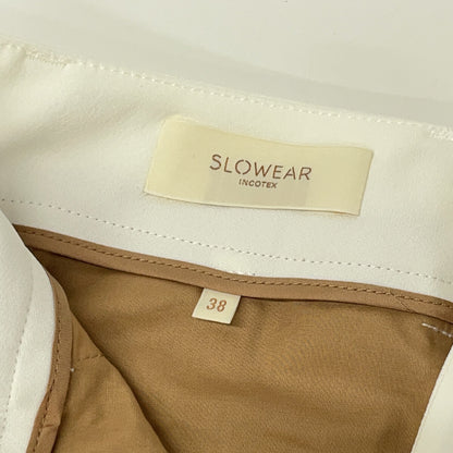 INCOTEX SLOWEAR White Rayon Center Press Pants Size 38