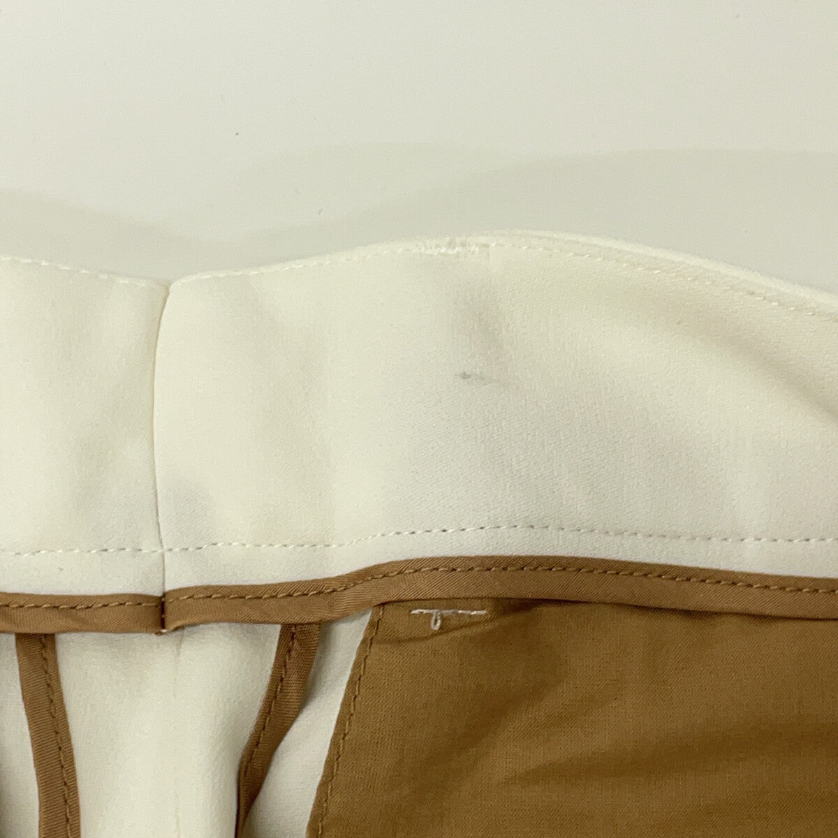 INCOTEX SLOWEAR White Rayon Center Press Pants Size 38