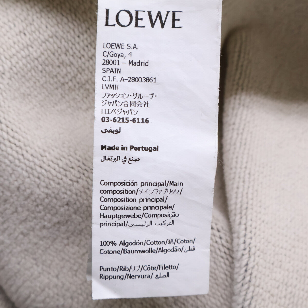 LOEWE xLouis Wain Cotton Pullover Hoodie Size L