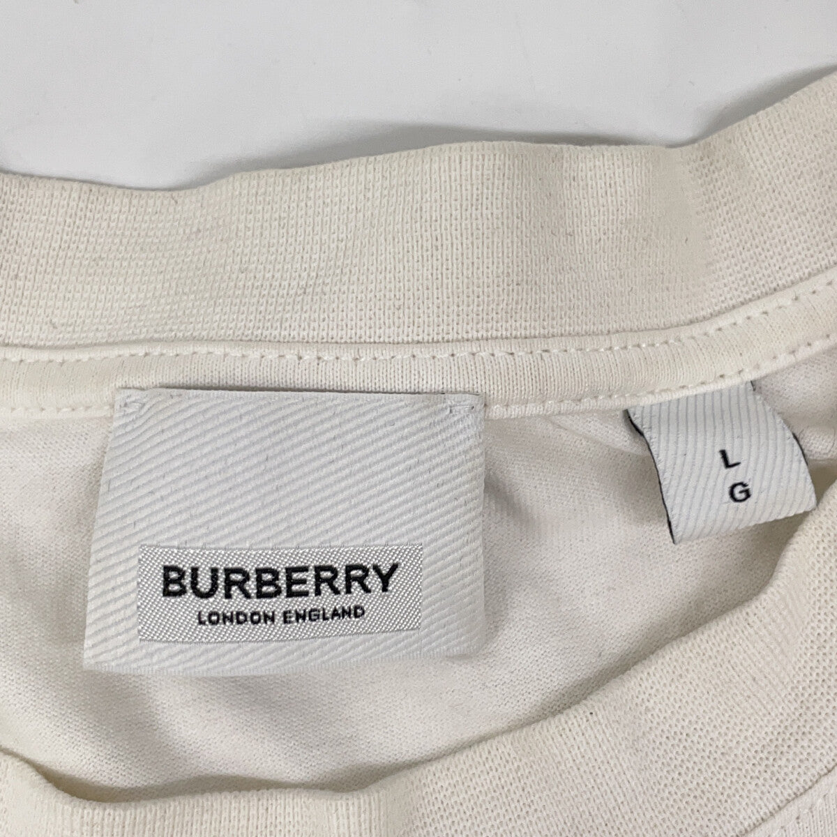 BURBERRY TB Logo Cotton Short Sleeve T-Shirt Size L/G