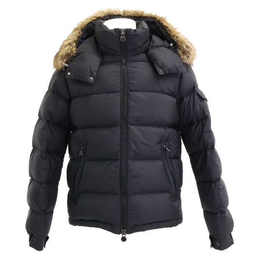 MONCLER MAYAF 23' Removable Hood/Fur Jacket Black Size 2