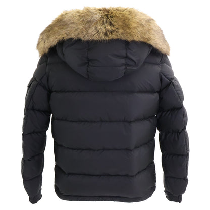 MONCLER MAYAF 23' Removable Hood/Fur Jacket Black Size 2