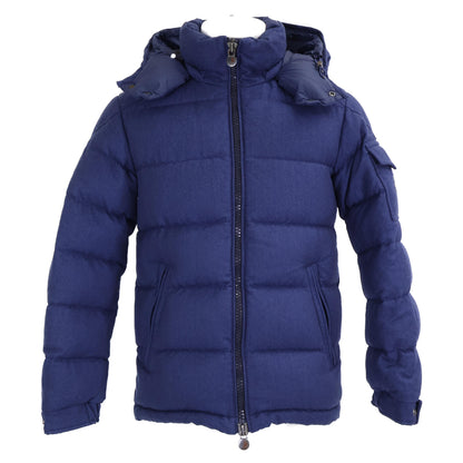 MONCLER MONTGENEVRE Wool Down Jacket Navy Size 0