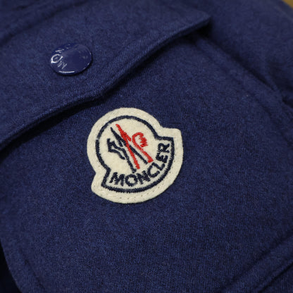 MONCLER MONTGENEVRE Wool Down Jacket Navy Size 0