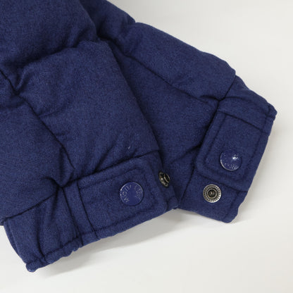 MONCLER MONTGENEVRE Wool Down Jacket Navy Size 0