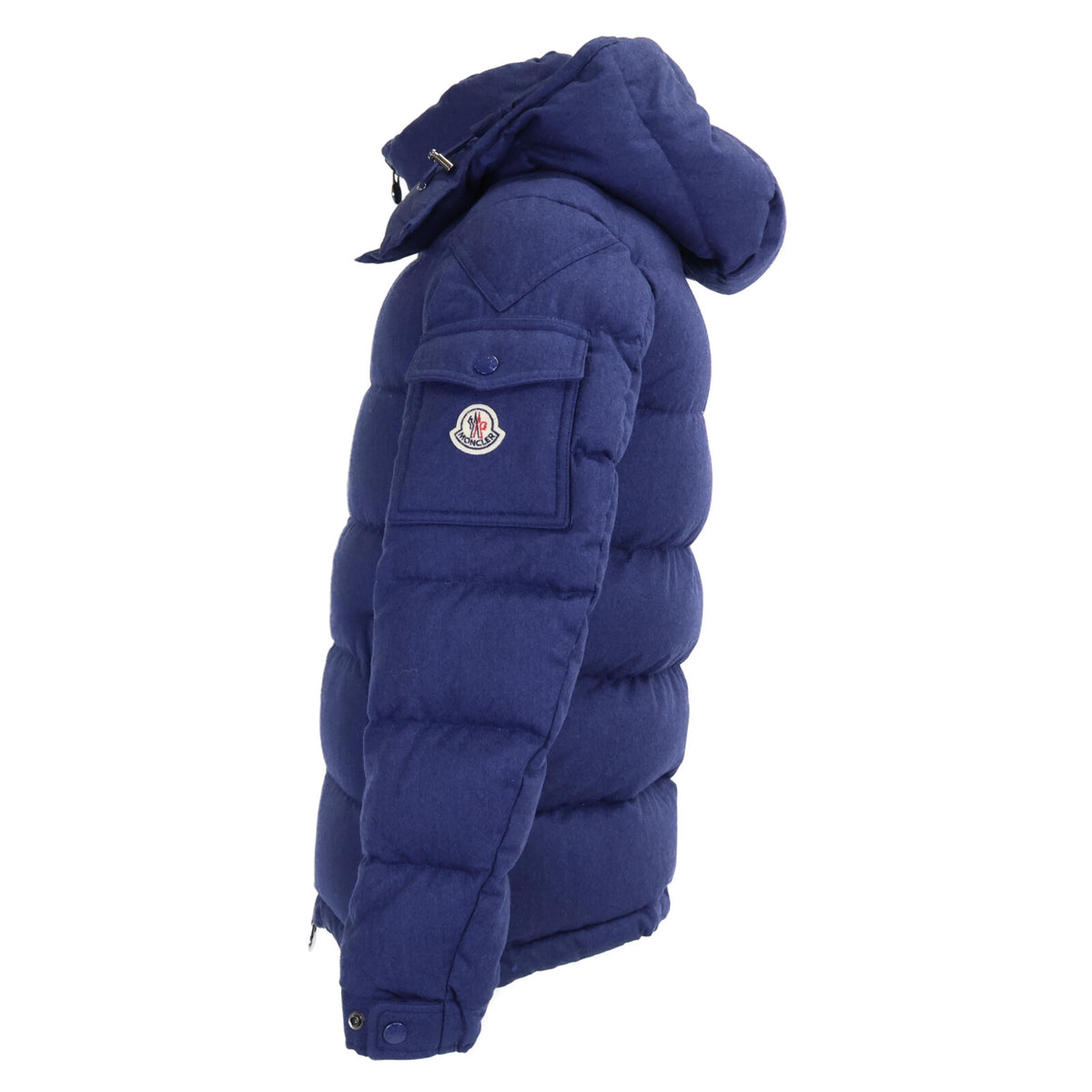 MONCLER MONTGENEVRE Wool Down Jacket Navy Size 0