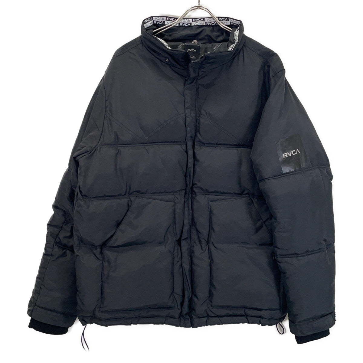 RVCA Black Polyester Puffer Jacket Size S