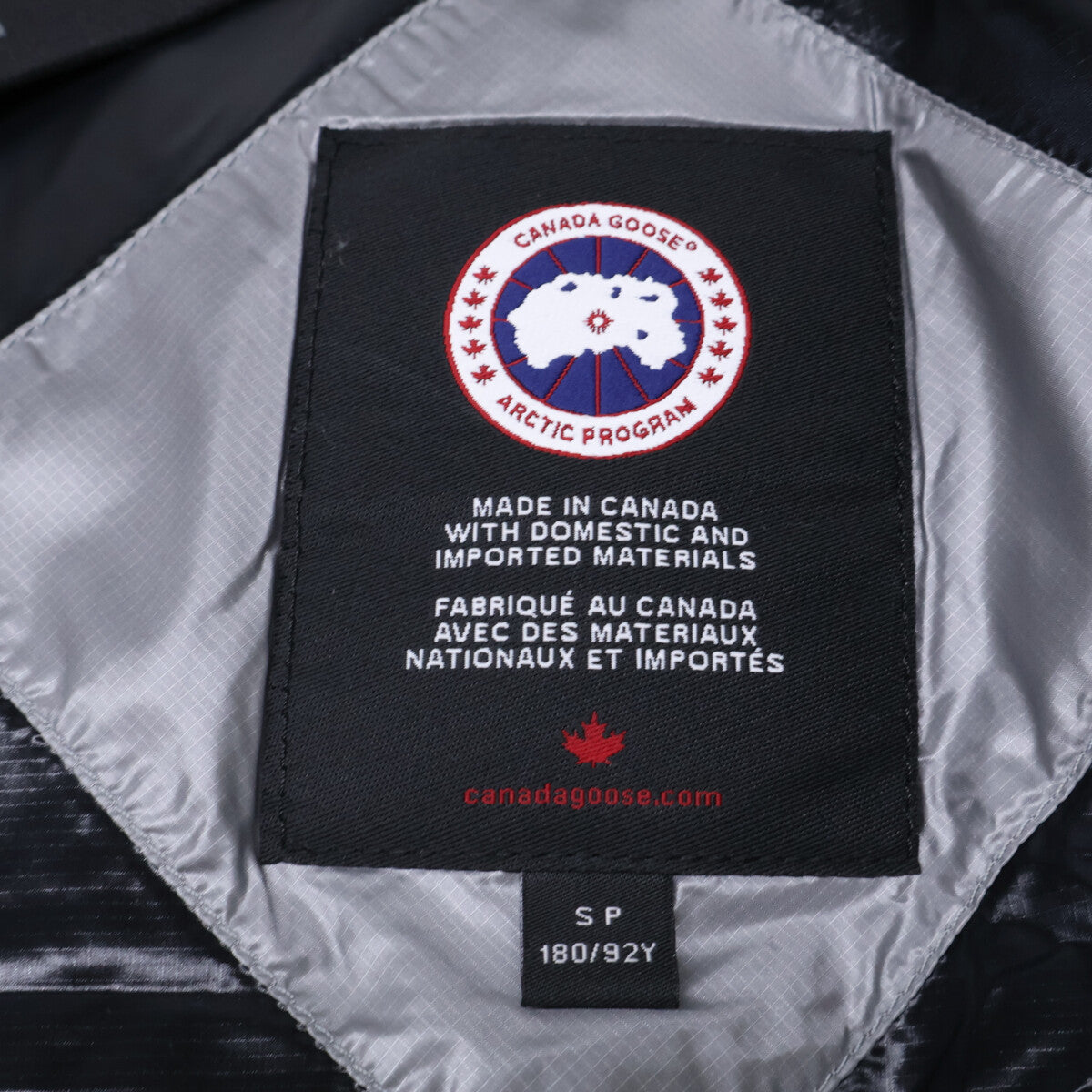 CANADA GOOSE Crofton Puffer Black Label Jacket Gray Size S/P