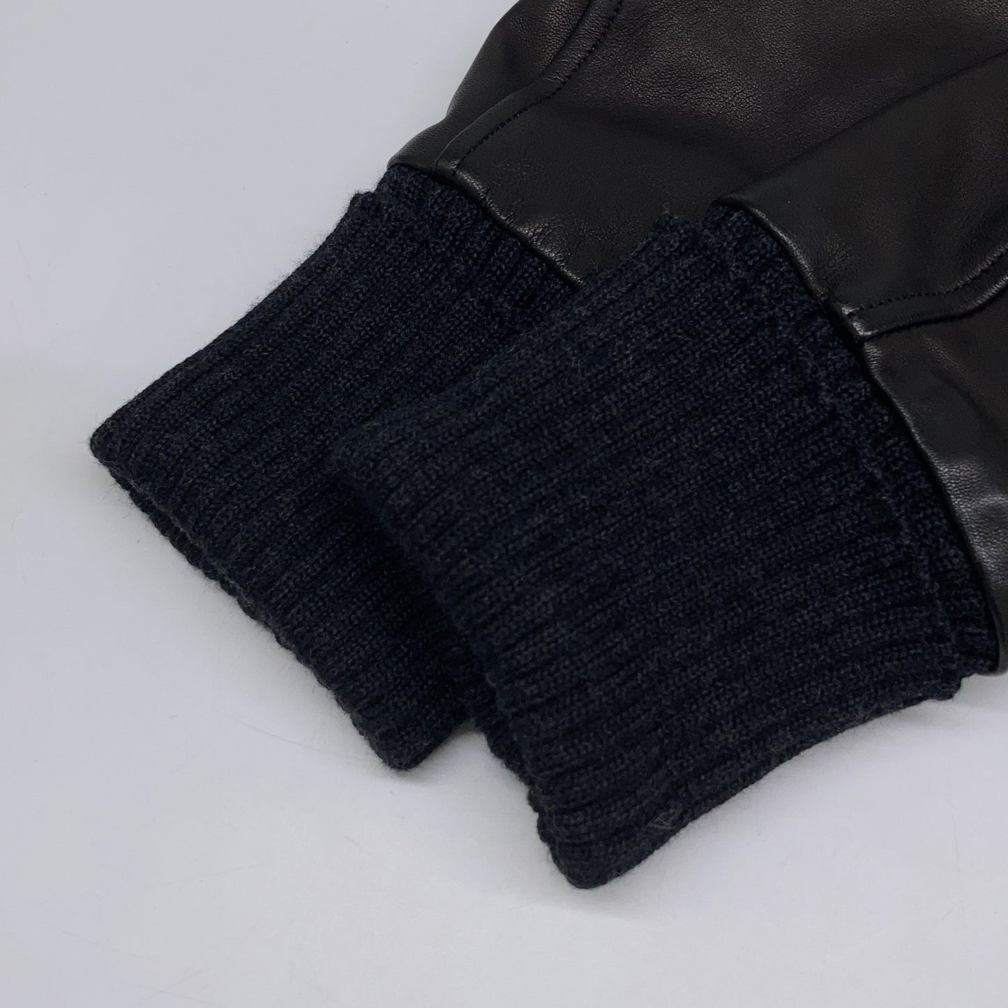 SLOW GUN Goat Leather x Tweed Double Rider Jacket Size 3