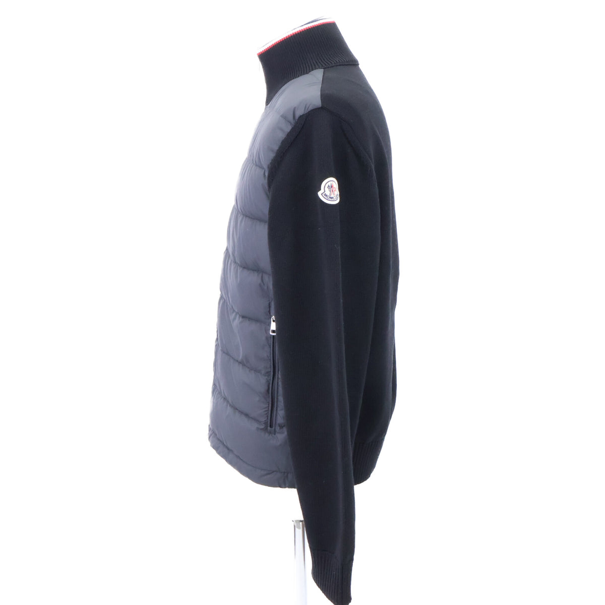 MONCLER 2025 TRICOT CARDIGAN Knit/Down Jacket Black Size M