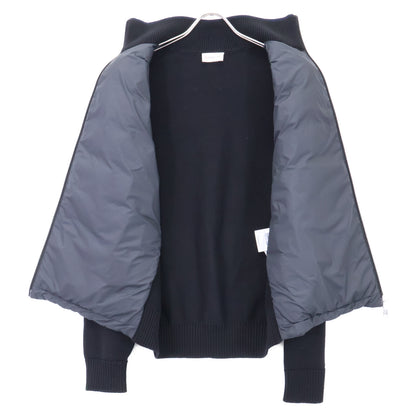 MONCLER 2025 TRICOT CARDIGAN Knit/Down Jacket Black Size M