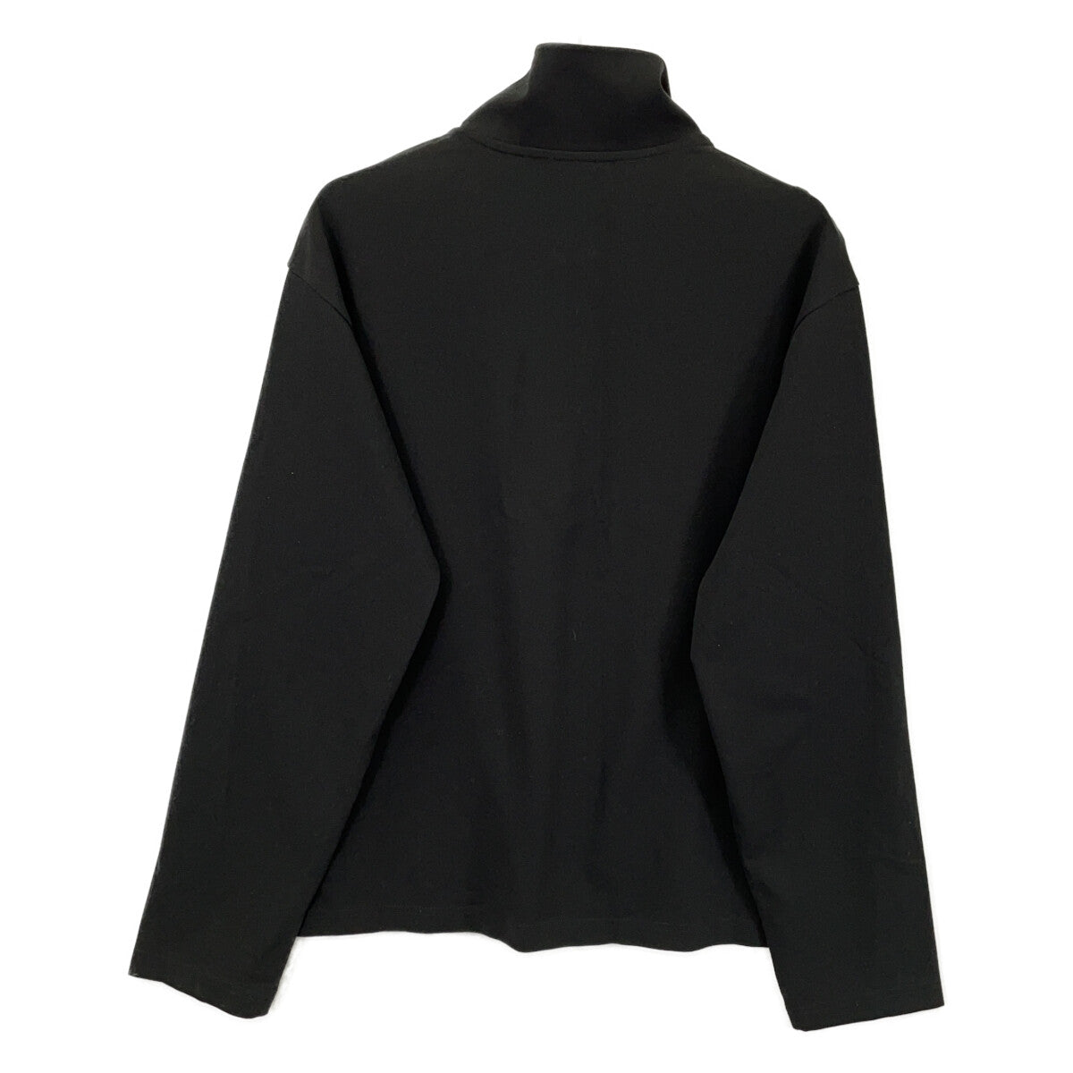 EMPORIOARMANI Black Mock Neck Partial-Zip Sweater Size XS
