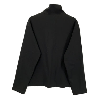 EMPORIOARMANI Black Mock Neck Partial-Zip Sweater Size XS