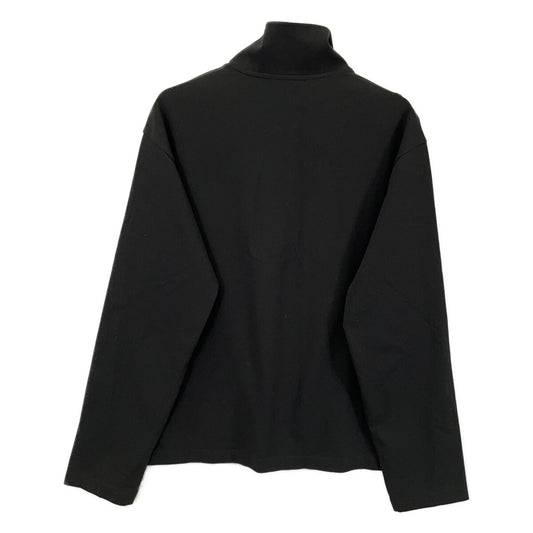 EMPORIOARMANI Black Mock Neck Partial-Zip Sweater Size XS