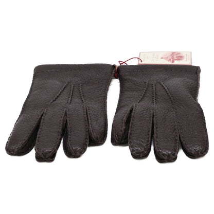 DENTS Cashmere Lined Peccary Gloves Bark Size 7