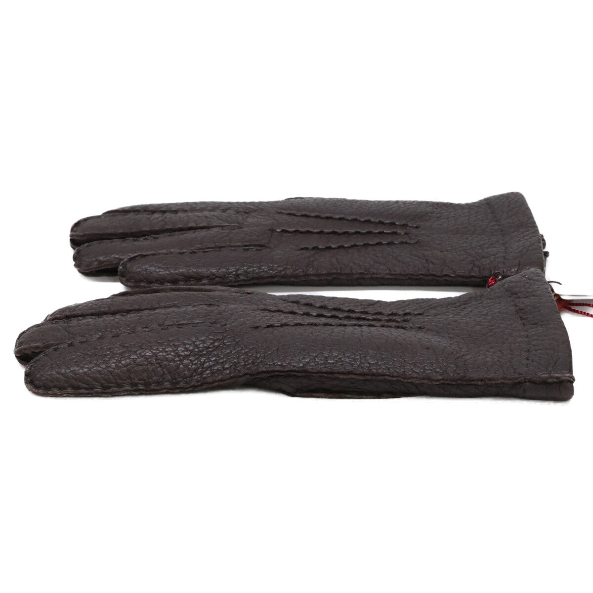 DENTS Cashmere Lined Peccary Gloves Bark Size 7