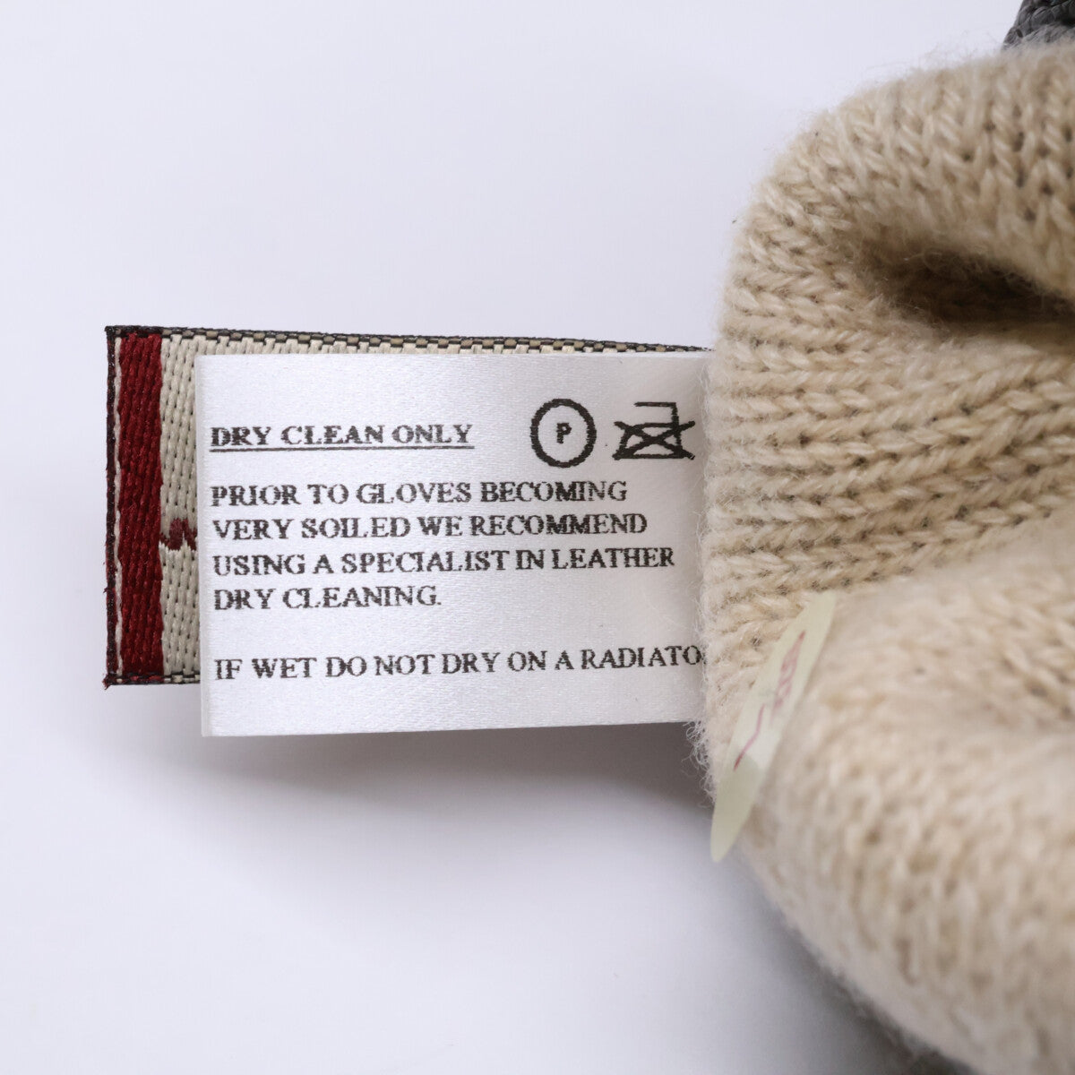 DENTS Cashmere Lined Peccary Gloves Bark Size 7